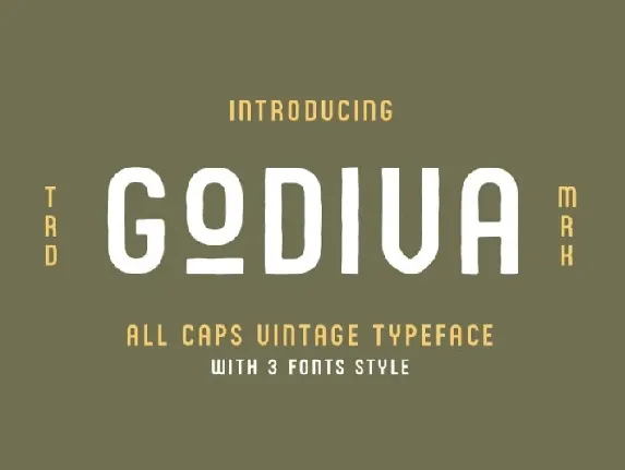 Godiva font