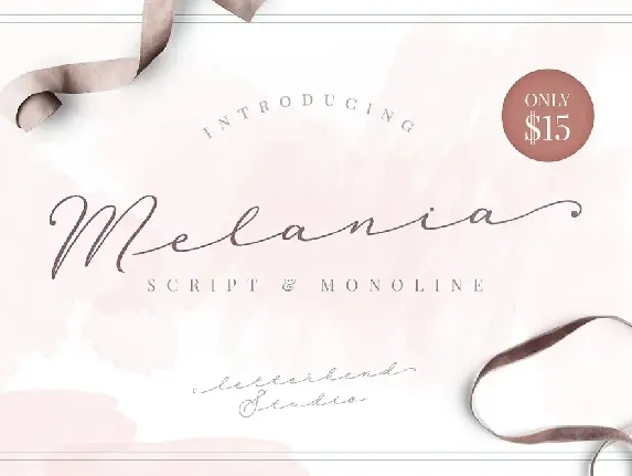 Melania Script font