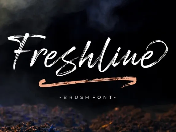 Freshline Brush font