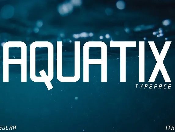 Aquatix font