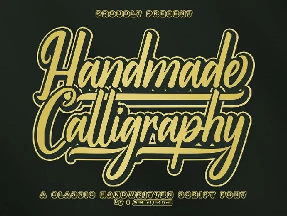 Handmade-Calligraphy-Font font