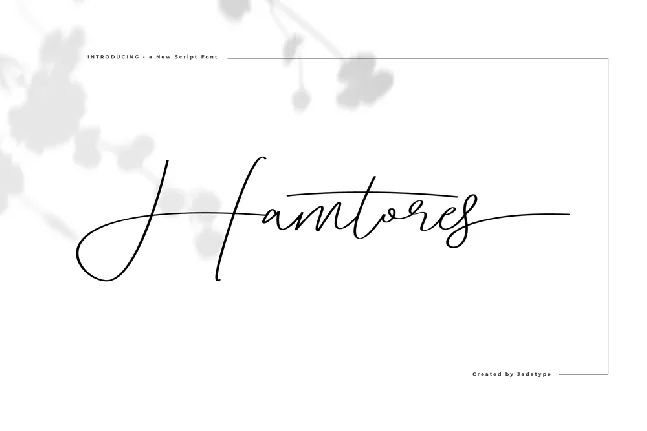 Hamtores font