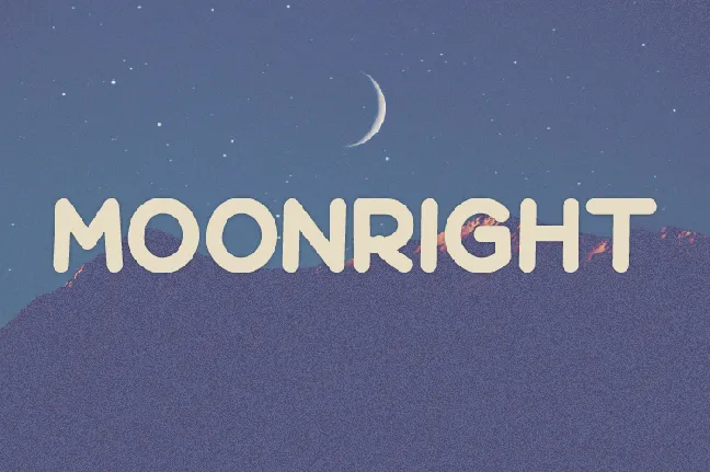 Moonright font