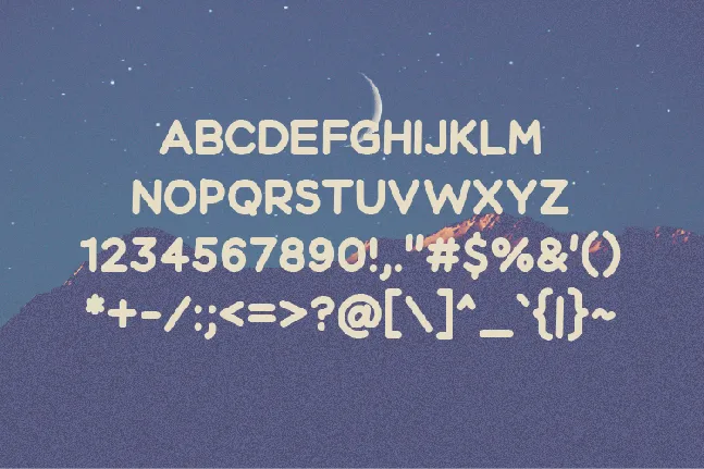 Moonright font