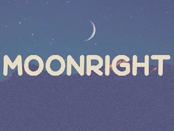 Moonright font