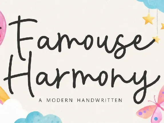 Famouse Harmony font