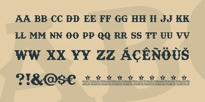 Texas Tango BOLD PERSONAL USE font