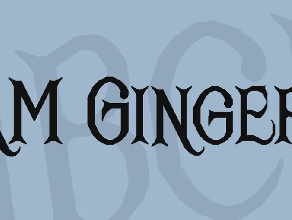 RM Ginger font