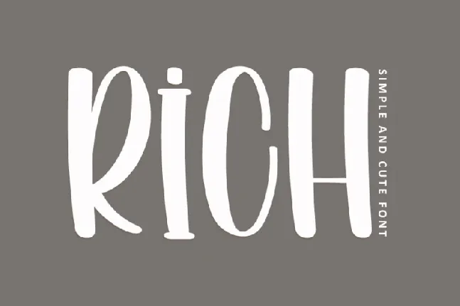 Rich font