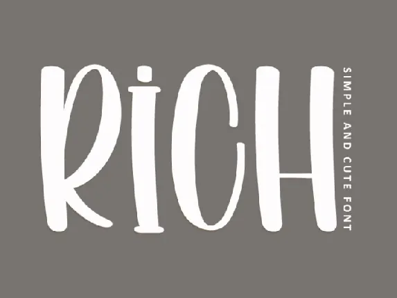 Rich font