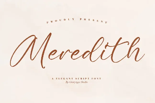 Meredith font