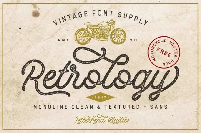 Retrology Script font