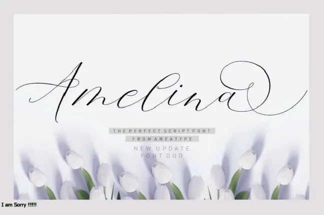 Amelina Script font