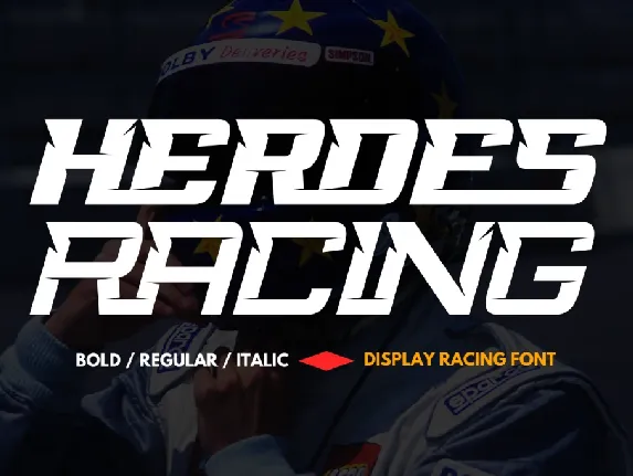 Heroes Racing Demo font