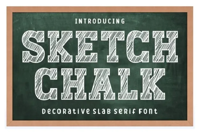 Sketch Chalk font