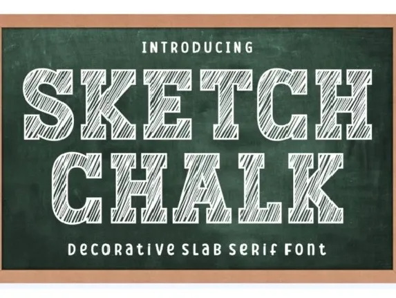 Sketch Chalk font