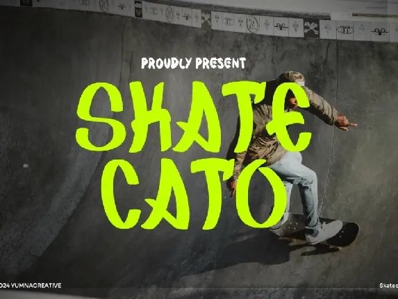 Skatecato font