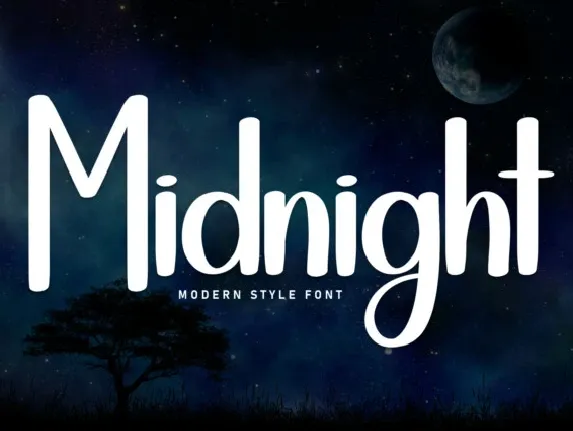 Midnight Display font