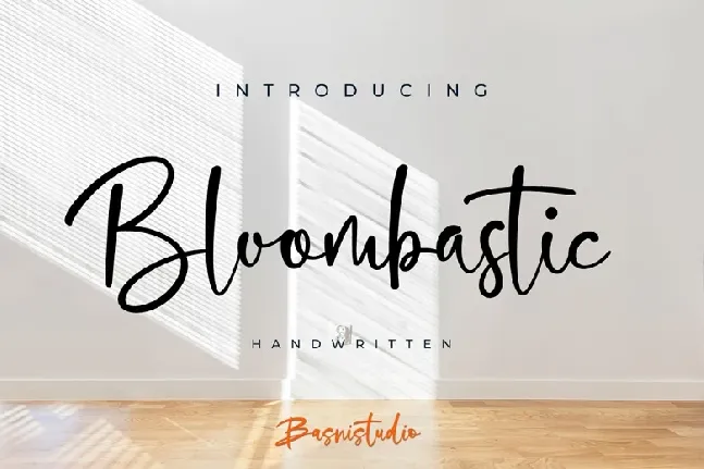 Bloombastic font