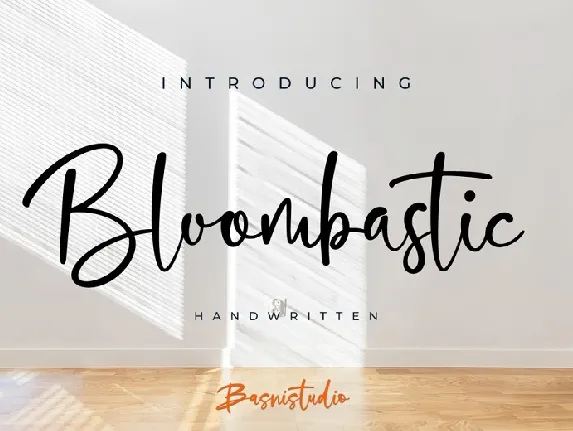 Bloombastic font