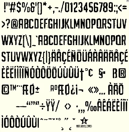 URGH TYPE PERSONAL USE font