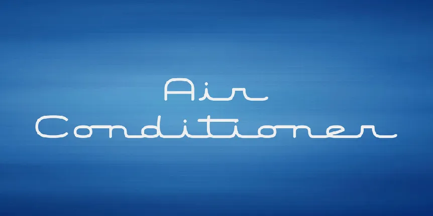 Air Conditioner font