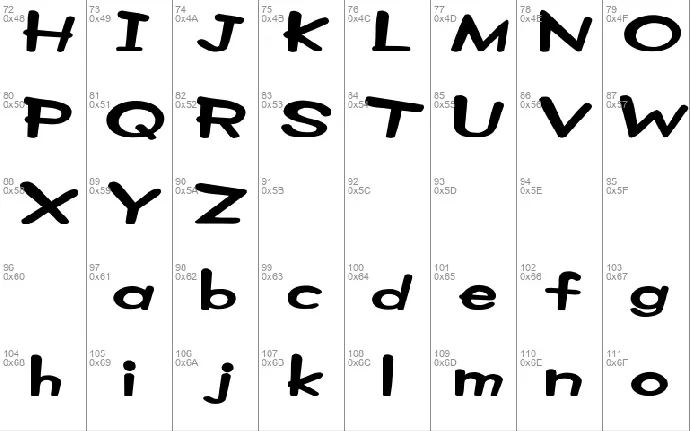 Z machine (sRB) font