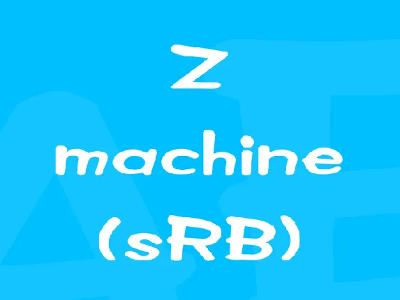 Z machine (sRB) font