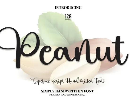 Peanut Script font