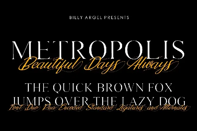 METROPOLIS Serif font