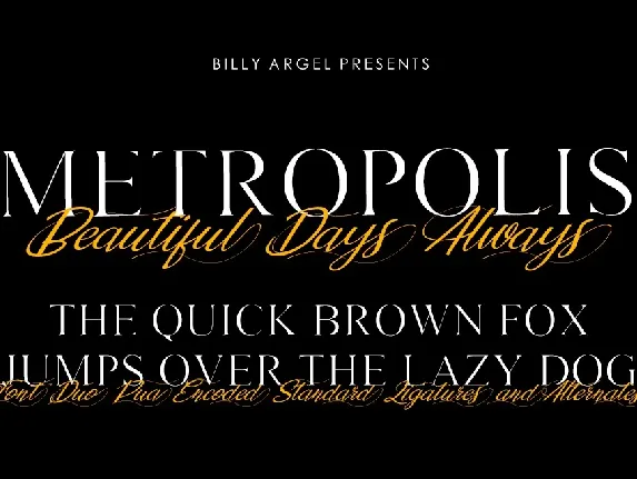 METROPOLIS Serif font