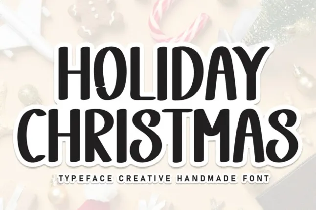 Holiday Christmas Display font