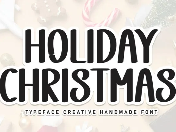 Holiday Christmas Display font