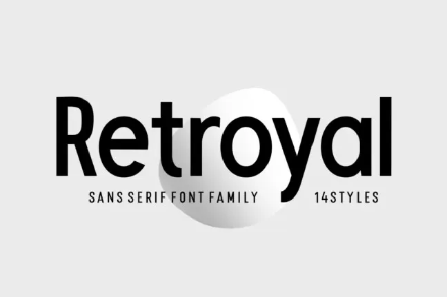 Retroyal font