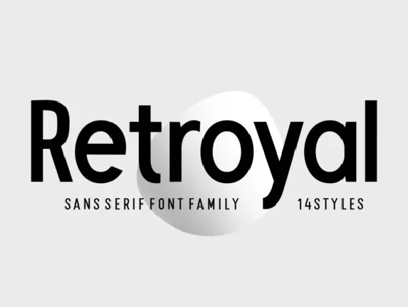 Retroyal font