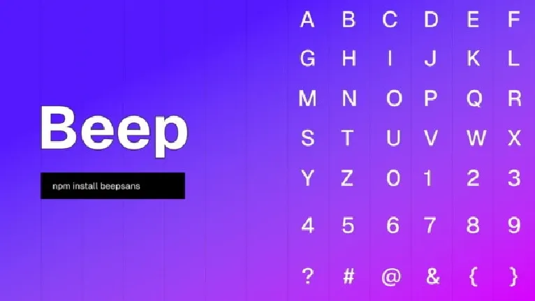 Beep Family font