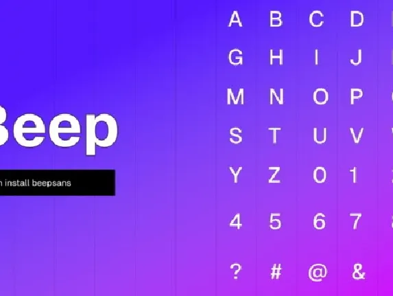 Beep Family font