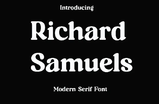 Richard Samuels font