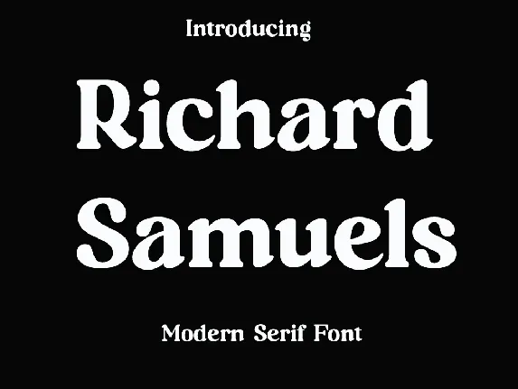 Richard Samuels font