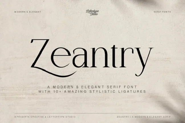 Zeantry font