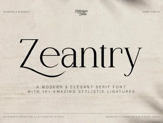 Zeantry font