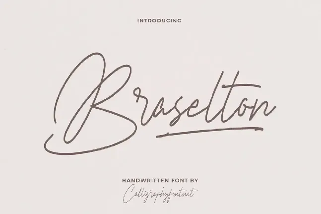 Braselton Demo font