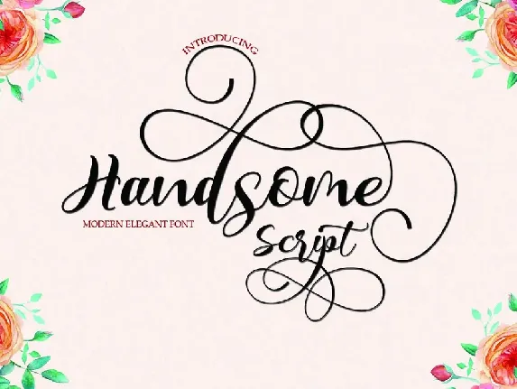 Handsome Script font