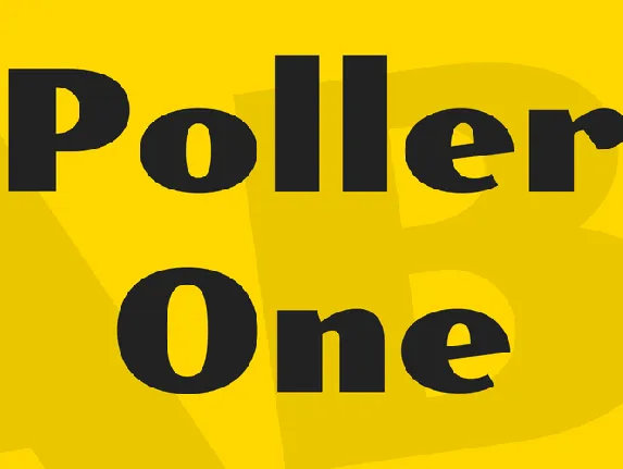 Poller One font