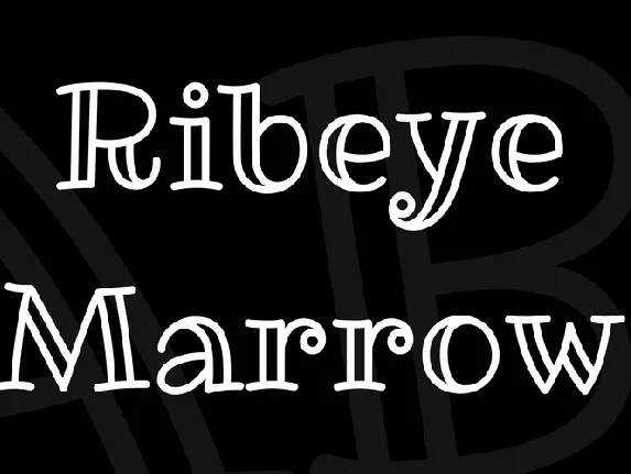 Ribeye Marrow font