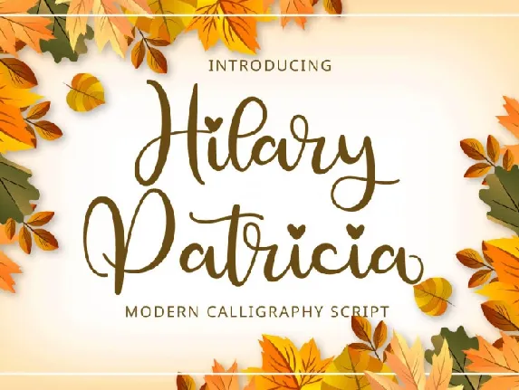 Hilary Patricia font