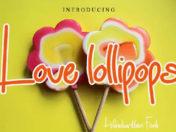 Love Lollipops font