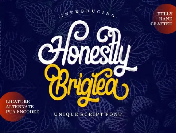 Honestly Brigtea Script font