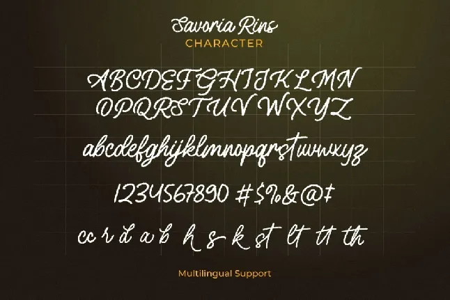 Savoria Rins Demo font