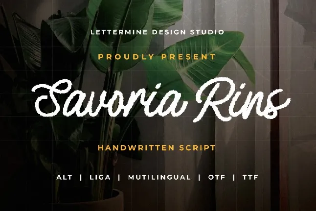 Savoria Rins Demo font